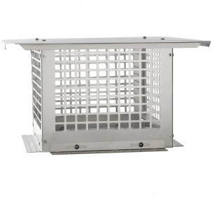 Capac terminal patrat pentru cos de fum, Vivatechnix Inox, 305 x 305 mm - Img 2