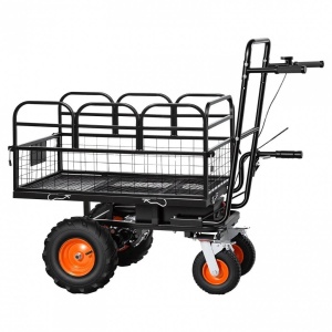 Carucior electric 500 W, 4 x Roti, 36 V, 432 Wh, Capacitate max 300 kg, Basculabil - Img 2