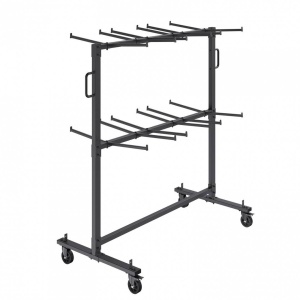 Carucior pentru scaune pliante, Otel, 1830x860x1820 mm, Capacitate 84 scaune, max 240 kg