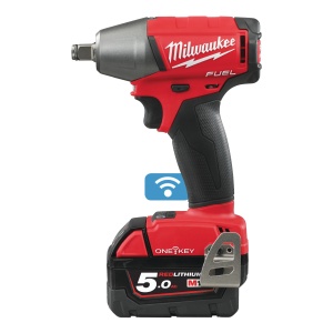 Cheie de impact M18 ONEIWF12-502X, cuplu 300 Nm si sistem de prindere 1/2" patrat, Milwaukee, cod 4933451374