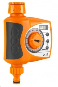 Cronometru electronic pentru irigatii HECHT 08907, cu reglaje, material plastic, culoare negru/portocaliu