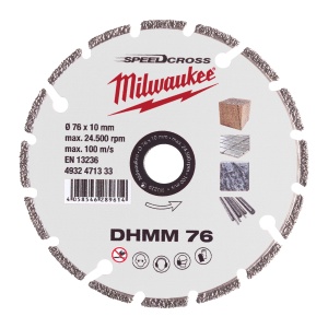 Disc diamantat multimaterial DHMM, 76mm, 4932471333 Milwaukee