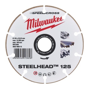 Disc diamantat Premium STEELHEAD™ debitat otel, 125mm, 4932492015 Milwaukee