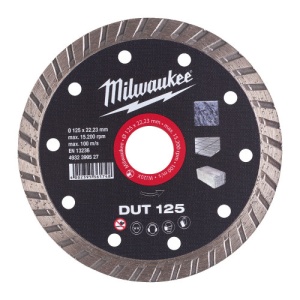 Disc diamantat Profesional DUT, 125mm, MILWAUKEE®