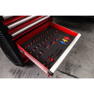 Dulap mobil de scule TOOLGUARD™, cu 7 sertare, metalice, 30"/78cm, dotate cu scule 246buc, 4932500743 Milwaukee - Img 2