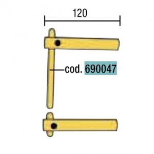 Electrod drept pentru sudura in puncte Telwin 690047, lungime 130 mm, diametru 12 mm