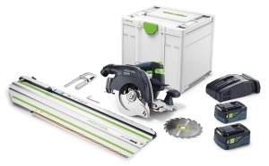 Ferăstraie circulare manuale cu acumulatori HKC 55 5,0 EBI-Set-FSK 420, Festool - Img 1