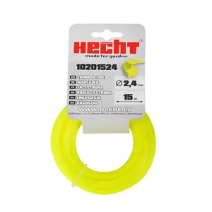 Fir pentru trimmer HECHT 10201524, profil stea, diametru 2.4 mm, lungime 15 m