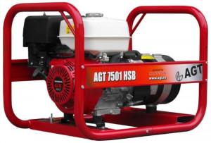 Generator curent AGT 7501 HSB, Honda GX390, 13 CP, 6.1 l
