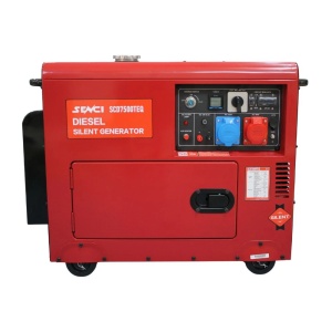 Generator insonorizat SENCI SCD7500TEQ P.max=6,9kVA 230V/400V, Diesel, fara ATS - Img 2