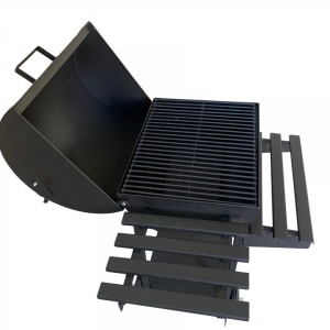Gratar pe carbuni Vivatechnix VMD-1031, cu capac, 92x60x100cm, portabil, negru - Img 3