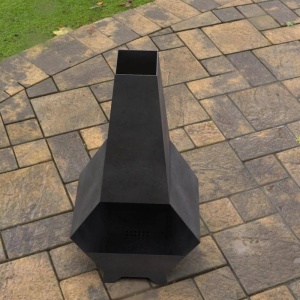 Incalzitor pentru terasa/gradina, Pyramid Hexagon II KRO-1076, Otel, Negru, 1200x605x406 mm, grosime 3 mm - Img 4