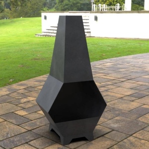 Incalzitor pentru terasa/gradina, Pyramid Hexagon II KRO-1076, Otel, Negru, 1200x605x406 mm, grosime 3 mm - Img 7