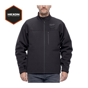 Jacheta incalzita HEXON, neagra, M12 HJBL6-0, marimea M, 4932493820 Milwaukee