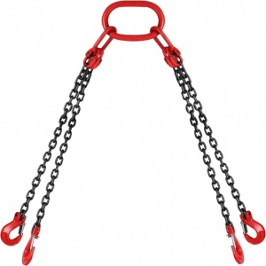 Lant ridicare greutati cu 4 brate, Capacitate 5 tone, Lungime 1.5 m, G80 Mn
