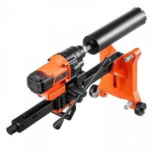 Masina de carotat cu suport cu roti, Diametru gaurire 20-202 mm, 2500 W, 850 rpm, 8 x carote incluse - Img 2