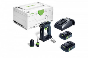 Masini de gaurit si insurubat cu acumulatori CXS 18 C 3,0-Plus, Festool - Img 2