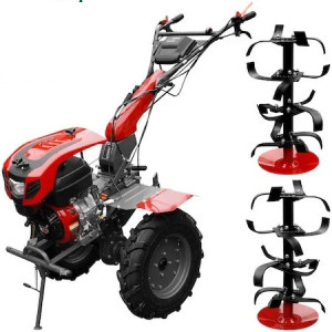 MOTOCULTOR WEIMA CU ACCESORII, WM1100D(KM)-6 (9,5 CP) +CAPOTACU FAR+ ROTI METALICE MANICOT 32 MM +P LUG REVERSIBIL, freze laterale( 2+1 + 1+ T) hexagon 32mm- roti pneuri 500x12, cupla acesorii, cui opritor, aripi protectie,