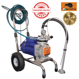 Pompa airless cu membrana, Bisonte PAZ-6860E, pentru zugravit si vopsit debit 4 l/min. motor 1800W - Img 1