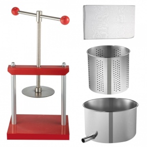 Presa manuala pentru struguri, citrice, vinete Vivatechnix Inox, capacitate 2 l, diametru cos 14 cm - Img 4