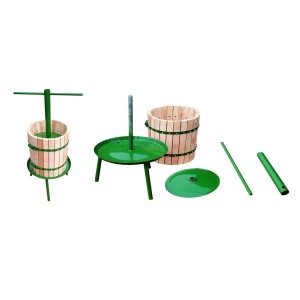 Presa struguri demontabila Vivatechnix VMD-32AD, capacitate 32 l, lemn de fag, Inaltime 79 cm, Diametru cos 35 cm - Img 2