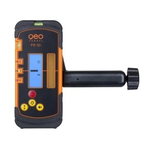 Receptor FR 50, pentru laser rotativ roșu sau verde, cu 2 display-uri, acoperit cu cauciuc, Geo-Fennel