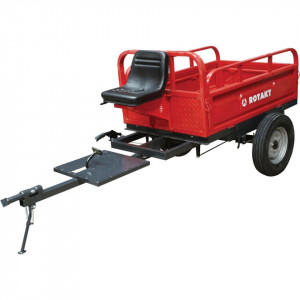Remorca motocultor Rotakt REM600 capacitate 600 kg basculabila