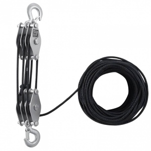 Scripete manual cu raport 5:1, Capacitate 500 kg, Lungime franghie 30.48 m, Otel - Img 3