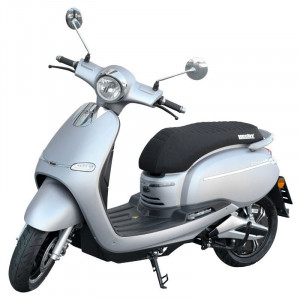 Scuter electric HECHT Citis Silver, acumulator 72 V, 20 Ah, motor 3000 W, viteza maxima de 45 km/h, autonomie 60 km