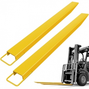 Set 2 extensii pentru furci stivuitor, Lungime totala 182 cm, Latime interioara 11.5 cm, Capacitate 1.8 Tone, Otel - Img 4