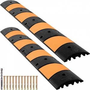 Set 2 x Limitator de viteza cu 2 canale protectie cabluri, Capacitate 10000 kg/axa, lungime 185 cm