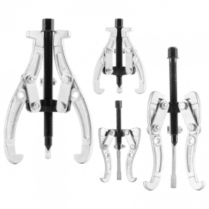 Set 4 extractoare rulmenti, 76,2 mm/101,6 mm/152,4 mm/203,2 mm, cu 2 si 3 falci