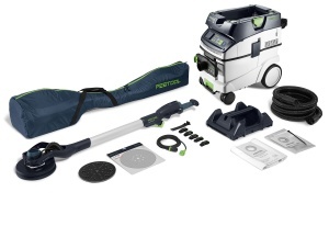 Set de şlefuitor cu gât lung şi aspirator PLANEX LHS 2-M 225 EQ/CTM 36-Set, Festool - Img 1