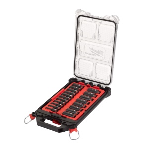 Set insertie spuma chei tubulare impact 3/8" PACKOUT™, 19buc, 4932480946 Milwaukee