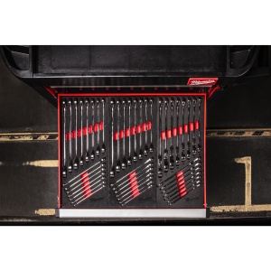 Set insertie spuma cu chei fixe combinate cu clichet pivotant, 15buc, 4932479829 Milwaukee - Img 2