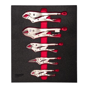 Set insertie spuma cu clesti cu autoblocare TORQUE LOCK™, 5buc, 4932493634 Milwaukee
