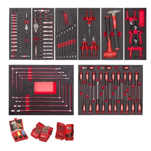 Set insertie spuma Master set Automotive, 172buc, 4932499474 Milwaukee
