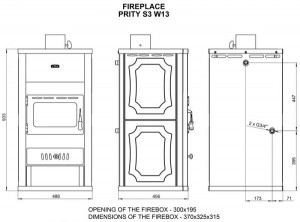 Soba de incalzire STANDARD PRITY S3 W13, 18 kW - Img 2