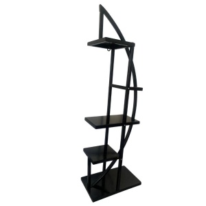 Suport pentru flori Vivatechnix VMD-1071 Arcade, Negru, 50x30x150 cm, 4 polite, demontabil - Img 4