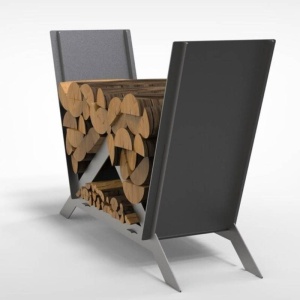 Suport pentru lemne, Krodesign Triangle KRO-1157, dimensiune 900x600x280 mm - Img 4