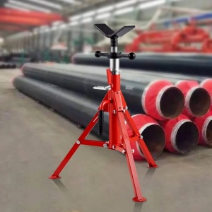 Suport pentru tevi cu cap in V, capacitate 1/8-12, Portabil, Inaltime reglabila 610-1067 mm, capacitate 1134 kg - Img 2