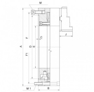 Universal pentru strung cu 3 bacuri reversibile TIP 3597, 405 mm, Bison - Img 2