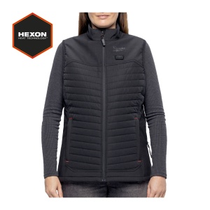 Vesta Puffer incalzita HEXON dama, neagra, M12 HPVLBL3-0, marimea S, 4932493852 Milwaukee