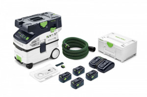 Aspirator mobil cu acumulator CLEANTEC CTMC MIDI I-Plus, Festool - Img 2