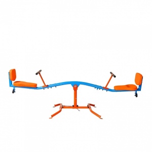 Balansoar pentru copii, 2 locuri, Otel, Rotatie 360 grade, Capacitate max 136 kg, 2640 x 930 x 710 mm - Img 3