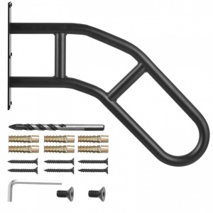 Balustrada otel, Prindere perete, pentru 1-3 trepte, lungime 737 mm, max 240 kg - Img 3