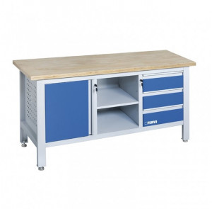 Banc de lucru cu dulap si sertare B009/A2