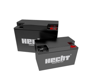 Baterie electrica fara intretinere HECHT 005564, Pb-acid, 12 V, 9 Ah, pentru masini de tuns iarba