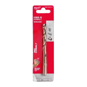 Burghiu pentru metal HSS Cobalt, DIN338, Ø8.0 mm, MILWAUKEE®