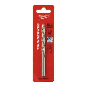 Burghiu pentru metal ThunderWeb HSS-G DIN338, ø8.5x117mm, MILWAUKEE®
